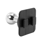 The 20mm Swivel Ball to Dual T-Tab Adapter is a heavy-duty mounting pedestal with a 20mm ball adapter and black square plastic mount featuring two front clips; it’s Dual-T compatible for versatile installation.