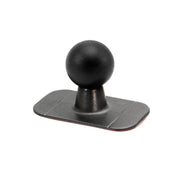 The 22mm VHB Adhesive Mount is a black plastic car dashboard mount with a rounded ball top and flat rectangular base, using strong 3M VHB adhesive for secure phone or GPS holder attachment in vehicles.