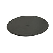 The 90mm High-Performance Adhesive Mounting Disk for Car and Truck Dashboards features a round, flat black design with a slightly raised edge, ideal for secure dashboard mount applications using strong adhesive.