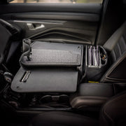 The AutoExec GripMaster Car Desk with Mega Grip™ Drill-Base Mount transforms your front passenger seat into an efficient mobile office workstation, offering a sturdy writing surface, integrated clipboard, built-in file organizers, and handy pen holders—all expertly designed for productive work on the go.