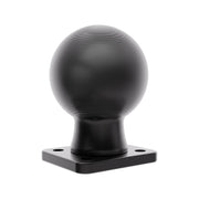 The Arkon Mounts XMS™ Heavy-Duty 2.25” / 57mm Metal Ball to AMPS Mounting Plate features a black, textured spherical knob attached to a square AMPS-compatible plate with four screw holes, providing a robust mounting solution. The product is shown on a white background.