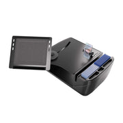 An AutoExec Reach Front Seat Car Desk with RoadVise® Ultra Pro Drill-Base Mount, photographed on a white background—an ideal accessory to keep at your car desk or mobile workstation for organized productivity and convenient setup during breaks.