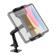 Slim-Grip® Ultra Pro Tablet Mount with 8″ Adjustable Arm & AMPS Drill Base featuring an articulating arm and a four-hole drill base.