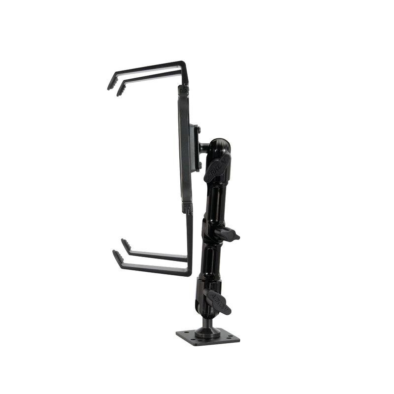 Portable Mobile Printer Car Truck Drill Base Mount for Zebra, Epson, Brother Printers with an adjustable holder and mounting base—perfect for securely holding portable printers in vehicles during mobile use.