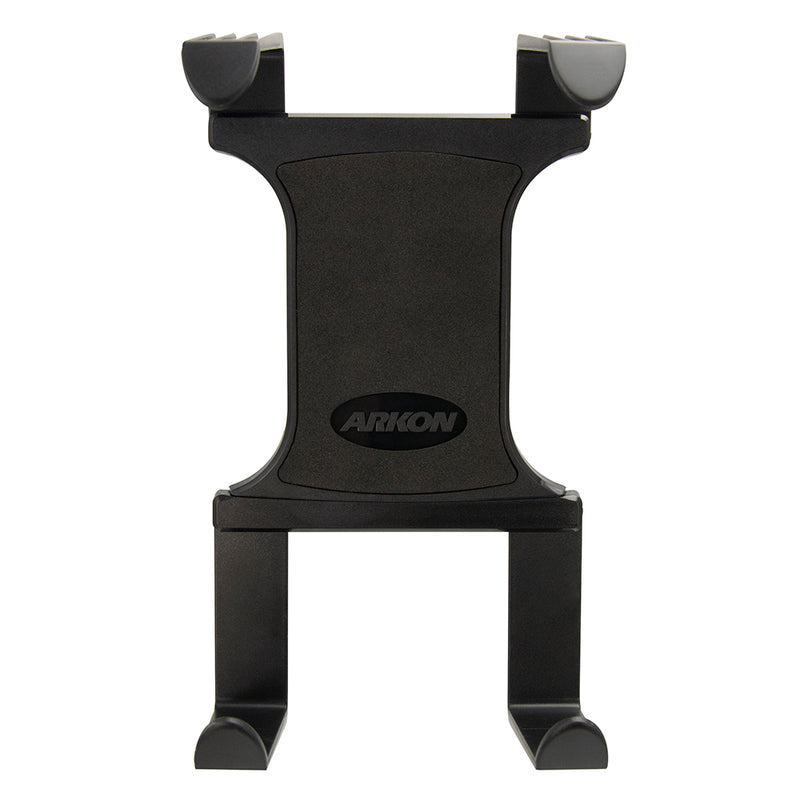 The Mobile Portable Printer Holder with AMPS Pattern securely holds Zebra, Epson, and Brother printers. Featuring four gripping arms and a black adjustable Slim-Grip design, it’s ideal for use with 4-Hole AMPS mounts.