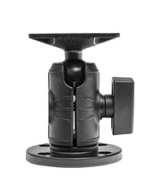 The OCTO™ Round Drill-Base Mount features a black adjustable bracket with side knob and 4-Hole-AMPS mounting pattern, ideal for securing cameras or sensors.
