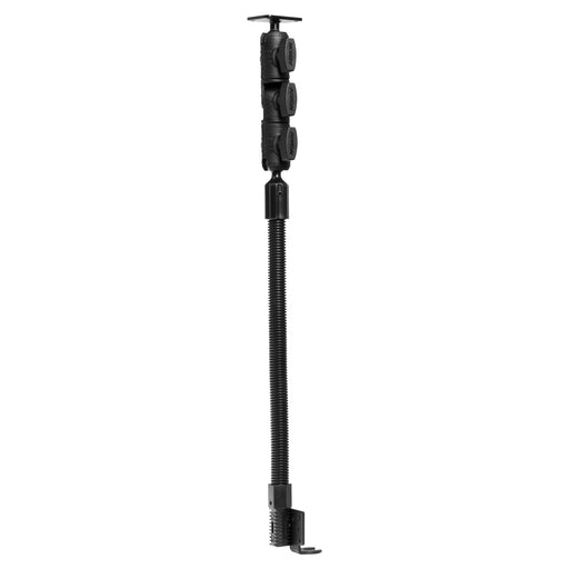 A rugged OCTO™ Ratcheting Arm with an 18″ heavy-duty seat rail mount and AMPS mounting pattern—offering the same durability you’d expect from a premium heavy-duty tablet mount.