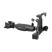 Certainly! Here’s a rewritten sentence incorporating the product data: The LockVise™ Locking Tablet Clamp Mount with 38mm ball compatibility is a black adjustable mount featuring a locking mechanism with keys for tablet security, extendable arms and clamp for fitting various device sizes, and secure attachment to surfaces or vehicle interiors.