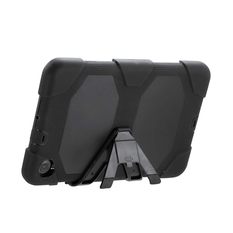 The Arkon Mounts Rugged Protective Case for Samsung Galaxy Tab A9 features reinforced corners and a built-in foldable stand that holds your tablet in landscape orientation, delivering heavy-duty protection and practical functionality—making it an ideal choice for reliable durability as a Samsung Galaxy Tab A9 case.