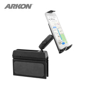 The Car Seat Console Wedge Tablet Mount securely holds your tablet by your seat, offering hands-free use and easy navigation access in your car. It attaches conveniently to the console wedge area for stable mounting on the go.