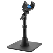The Heavy-Duty RoadVise® Phone Stand for Live Mobile Streaming features an adjustable height, square base, and clamp-style top holder—ideal for content creators—displayed against a white background.