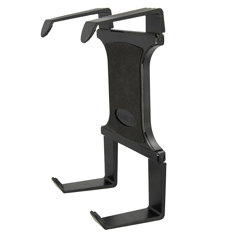 The Mobile Portable Printer Holder with AMPS Pattern securely supports Zebra, Epson, or Brother printers above any surface, combining stability and portability in a compact design with sturdy top arms and base support.