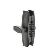 The Robust™ Series 3.75 inch Metal Shaft Arm is a double socket arm with 25mm compatibility and a center knob for secure ARKON Mounts adjustments, designed for custom mounting solutions. Grooved for grip, it features sockets at both ends for attachments.