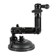 Arkons Multi-Angle Suction Mount is a black, adjustable holder with a 17mm ball end and suction cup base, designed to securely attach devices to flat surfaces as a reliable dashboard phone holder.