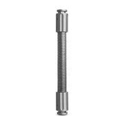 The OCTO™ Series 8” Flexible Extension Pole, a metal helical spring rod with cylindrical metal ends and gooseneck flexibility, is shown standing vertically against a plain white background.