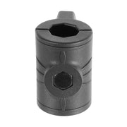 The OCTO™ Series Double Octagon Socket Arm is a black, cylindrical plastic tool with double octagon socket openings on the top and front, plus subtle decorative side lines.