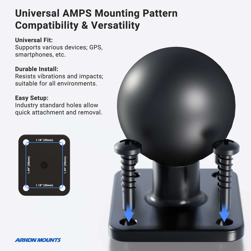 RoadVise® Clamp Mount with Universal Locking Tablet Holder and 3.5” Arm-Arkon Mounts