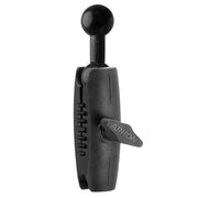 The Robust Mount Series - 25mm Shaft Extension with 25mm Ball Adapter Connector is a black, adjustable arm with a ball joint and side knob, perfect as a Pro Stand extension or live streaming mount.