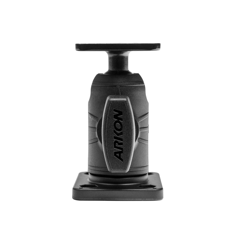 The Single Octagon Socket Metal AMPS Mount, featuring a black octagon base with a rectangular top and 4-Hole-AMPS metal head for secure device attachment, is shown against a white background.