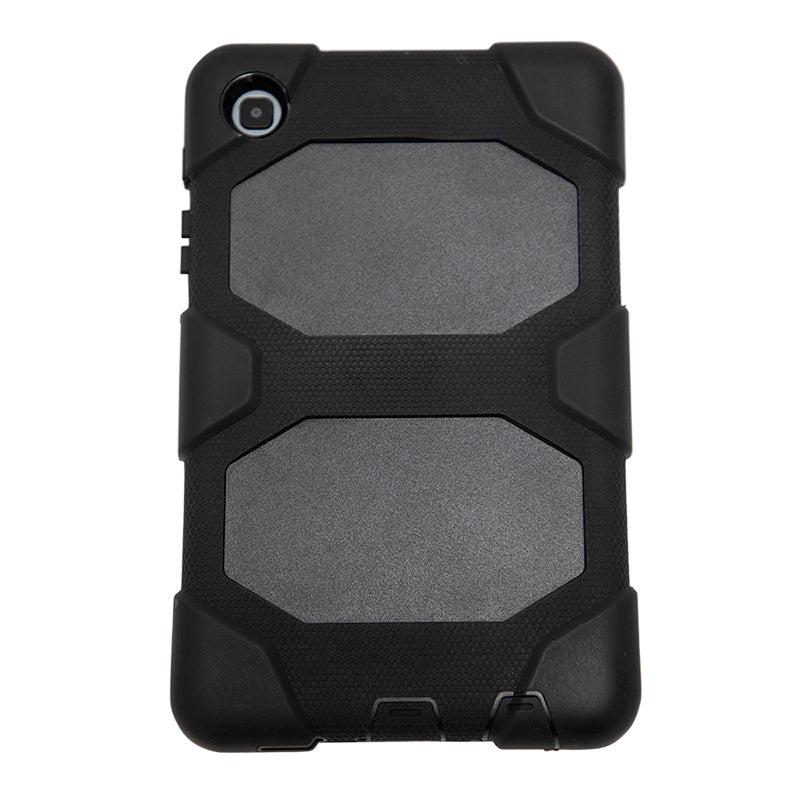 A rugged Tablet Case for Galaxy Tab A7 Lite with reinforced corners, textured grip, and multi-layer protection. Displayed from the back, the camera lens is visible in the top left corner.