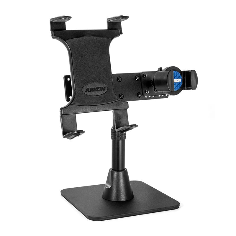 The Dual Slim-Grip® Tablet Holder and RoadVise® Phone Holder with Desk Stand Mount offers hands-free, side-by-side streaming for tablets and phones—ideal for content creators and live broadcasts.