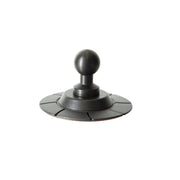 The VHB to Aluminum 20mm Ball Adapter is a black, round, magnetic dashboard mount with an adhesive and flat segmented base—ideal for securely attaching phones/tablets or accessories.